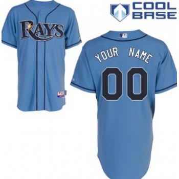 Men's Tampa Bay Rays Customized Light Blue Jersey