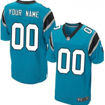 Men's Nike Carolina Panthers Customized Blue Elite Jersey