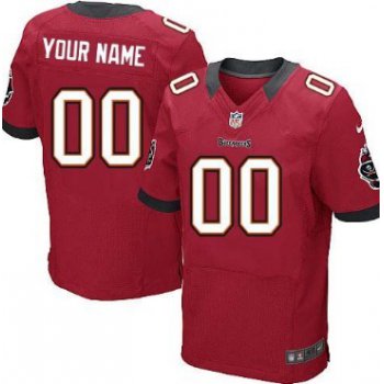 Men's Nike Tampa Bay Buccaneers Customized Red Elite Jersey