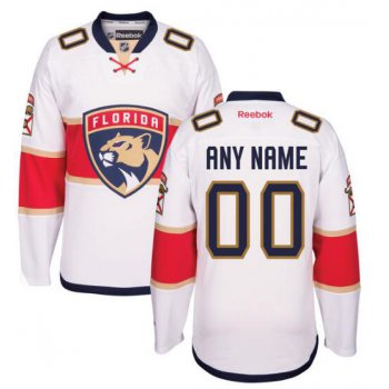 Men's Florida Panthers Reebok White Away Premier Custom Jersey