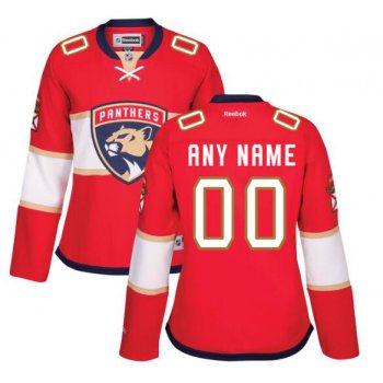 Women's Florida Panthers Reebok Red Home Premier Custom Jersey