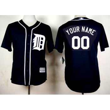 Youth Detroit Tigers Customized 2015 Navy Blue Jersey