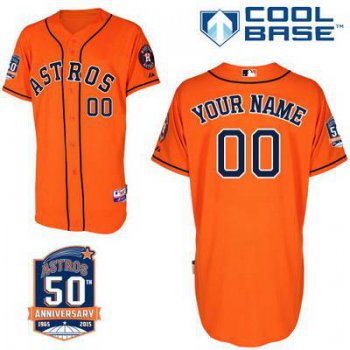 Youth Houston Astros Personalized Alternate Jersey With Commemorative 50th Anniversary Patch