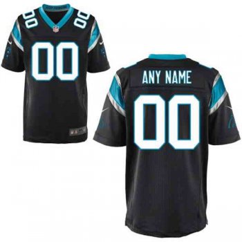 Men's Carolina Panthers Nike Black Customized 2014 Elite Jersey