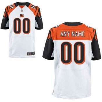 Men's Cincinnati Bengals Nike White Customized 2014 Elite Jersey