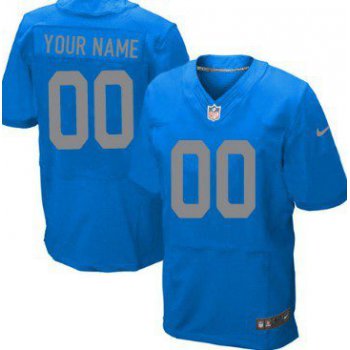 Men's Detroit Lions Nike Navy Blue Customized 2014 Elite Jersey