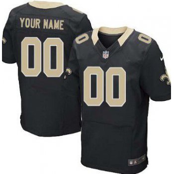 Men's New Orleans Saints Nike Black Customized 2014 Elite Jersey