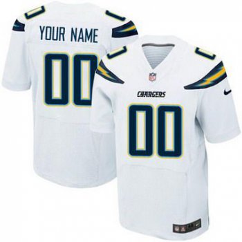 Men's San Diego Chargers Nike White Customized 2014 Elite Jersey