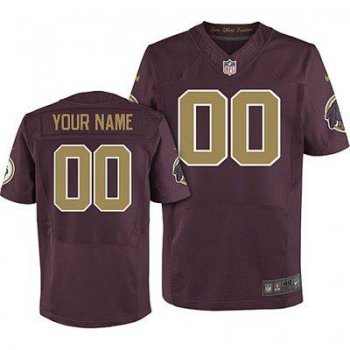 Men's Washington Redskins Nike Red Customized 2014 Alternate Elite Jersey