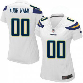 Women's Nike San Diego Chargers Customized 2013 White Game Jersey