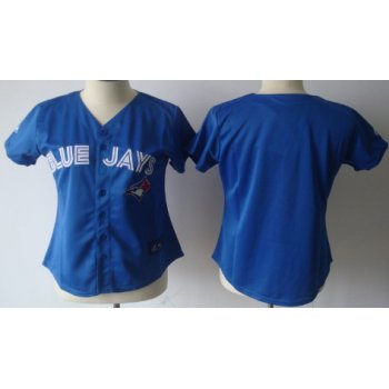 Women's Toronto Blue Jays Customized Blue Jersey