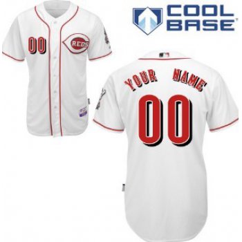 Kids' Cincinnati Reds Customized White Jersey