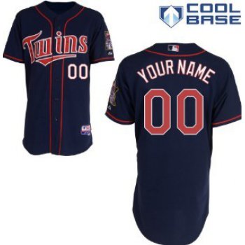 Kids' Minnesota Twins Customized Navy Blue Jersey