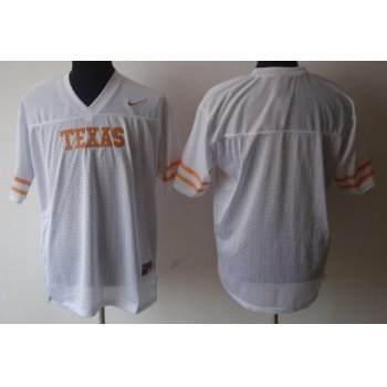 Kids' Texas Longhorns Customized White Jersey