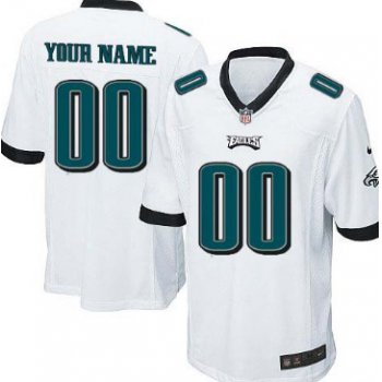 Kids' Nike Philadelphia Eagles Customized White Game Jersey