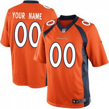 Men's Nike Denver Broncos Customized 2013 Orange Limited Jersey