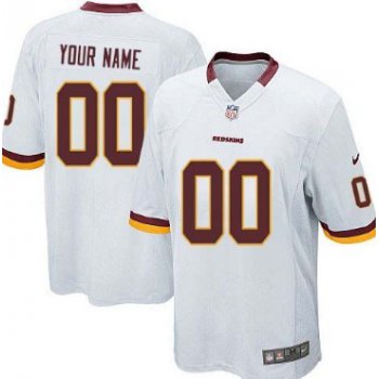 Men's Nike Washington Redskins Customized White Game Jersey