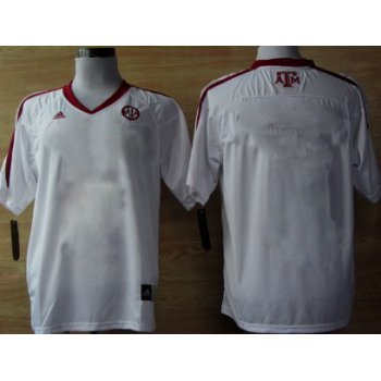 Men's Texas A&M Aggies Customized White Jersey