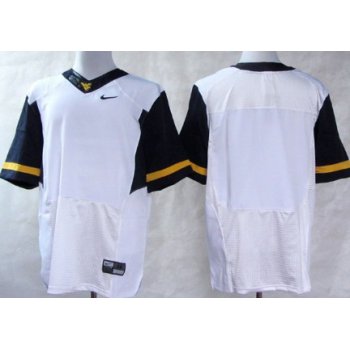 Men's West Virginia Mountaineers Blank 2013 White Elite Jersey