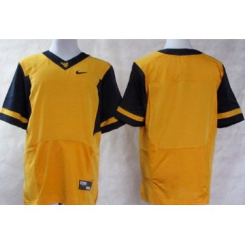 Men's West Virginia Mountaineers Blank 2013 Yellow Elite Jersey