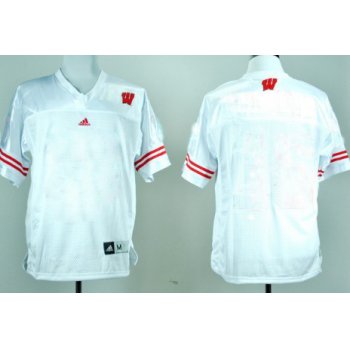 Men's Wisconsin Badgers Customized White Jersey