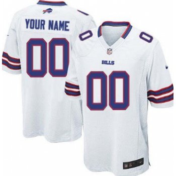 Kids' Nike Buffalo Bills Customized White Limited Jersey