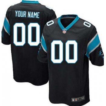 Kids' Nike Carolina Panthers Customized Black Game Jersey