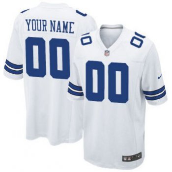 Kids' Nike Dallas Cowboys Customized White Limited Jersey