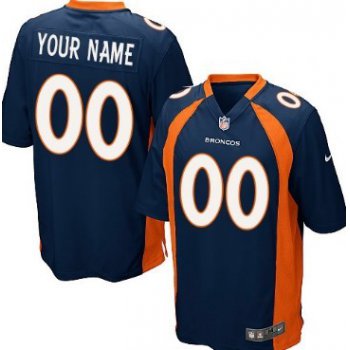 Kids' Nike Denver Broncos Customized Blue Limited Jersey