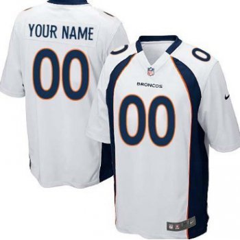 Kids' Nike Denver Broncos Customized White Limited Jersey