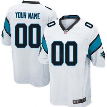 Men's Nike Carolina Panthers Customized White Game Jersey