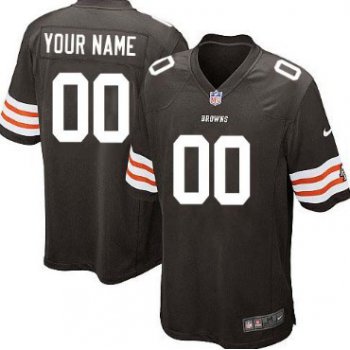 Men's Nike Cleveland Browns Customized Brown Game Jersey