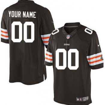 Men's Nike Cleveland Browns Customized Brown Limited Jersey