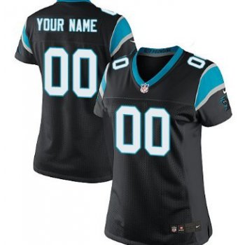 Women's Nike Carolina Panthers Customized Black Game Jersey