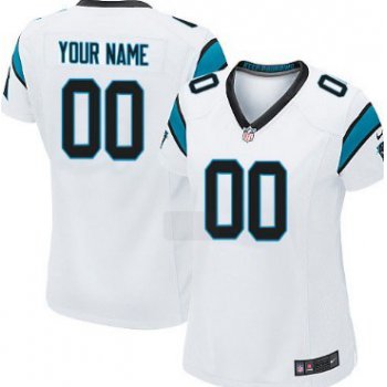 Women's Nike Carolina Panthers Customized White Limited Jersey