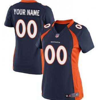 Women's Nike Denver Broncos Customized Blue Game Jersey