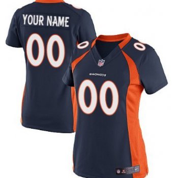 Women's Nike Denver Broncos Customized Blue Limited Jersey