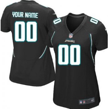 Women's Nike Jacksonville Jaguars Customized Black Limited Jersey