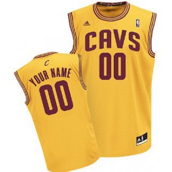 Kids Cleveland Cavaliers Customized Yellow Jersey