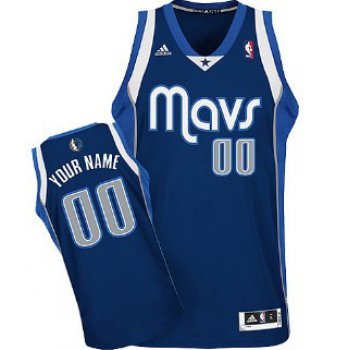 Kids Dallas Mavericks Customized Navy Blue Jersey