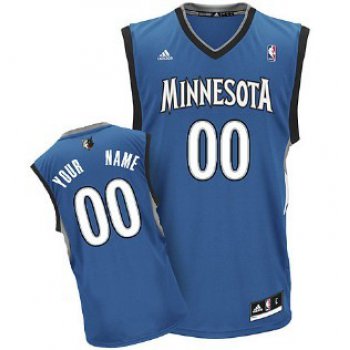 Kids Minnesota Timberwolves Customized Blue Jersey