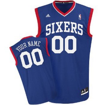 Kids Philadelphia 76ers Customized Blue Jersey