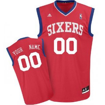 Kids Philadelphia 76ers Customized Red Jersey