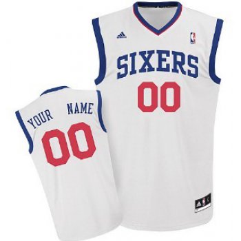 Kids Philadelphia 76ers Customized White Jersey