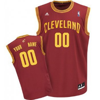 Mens Cleveland Cavaliers Customized Red Jersey