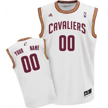 Mens Cleveland Cavaliers Customized White Jersey