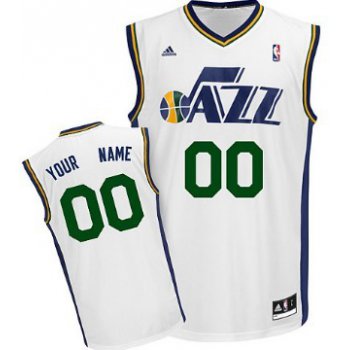 Mens Utah Jazz Customized White Jersey