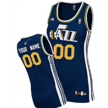 Womens Utah Jazz Customized Blue Jersey