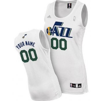 Womens Utah Jazz Customized White Jersey