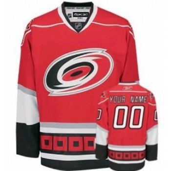 Carolina Hurricanes Mens Customized Red Jersey